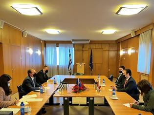 Φωτογραφία για Συνάντηση εργασίας του Υπουργού Αγροτικής Ανάπτυξης και Τροφίμων κ. Σπήλιου Λιβανού με τον νέο Πρέσβυ του Κατάρ στην Ελλάδα