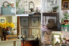 Διακοσμήσεις με έπιπλα - αντικείμενα παλαιωμένης  όψης