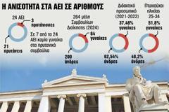 Μειοψηφία οι γυναίκες στη διοίκηση των ΑΕΙ