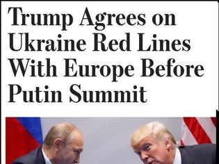 Φωτογραφία για WSJ: «Αυτά είπε στους Ευρωπαίους ο Ν.Τραμπ – Δεν θα εμπλακεί το ΝΑΤΟ σε εγγυήσεις ασφαλείας»