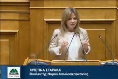 Χριστίνα Σταρακά: Επείγουσα η ανάγκη θωράκισης της Αιτωλοακαρνανίας απέναντι στα ακραία καιρικά φαινόμενα