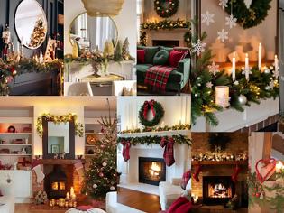 Φωτογραφία για Χριστουγεννιάτικο τζάκι. Πρακτικές προτάσεις για  όμορφο στολισμό.