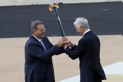 Χρήστος Μπόνης : Παράδοση Ολυμπιακής Φλόγας