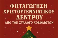 Σύλλογος  Χοβολιοτών Αστακού : Φωταγώγηση Χριστουγεννιάτικου Δέντρου
