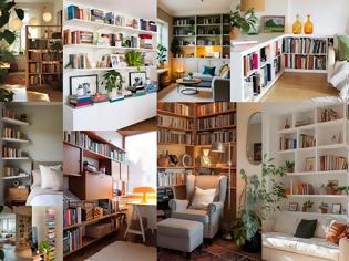 Φωτογραφία για Βιβλιοθήκες σε μικρούς χώρους: Πρακτικές ιδέες για αποθήκευση και στυλ