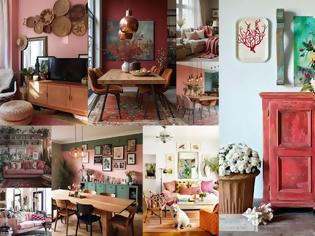 Φωτογραφία για Τρόποι για να χρησιμοποιήσετε το Ροζ στην διακόσμηση του σαλονιού