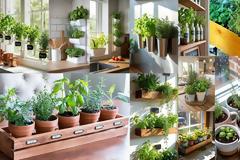 Mini κήπος με αρωματικά βότανα στην κουζίνα