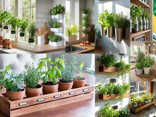 Φωτογραφία για Mini κήπος με αρωματικά βότανα στην κουζίνα