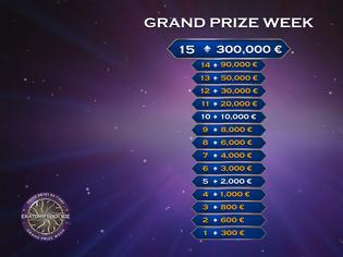 Φωτογραφία για Εκατομμυριούχος Grand Prize Week με έπαθλο 300.000€ - Πότε κάνει πρεμιέρα;