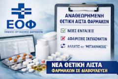 Νέα Θετική Λίστα προς διαβούλευση (02/2026): Τι μπαίνει, τι βγαίνει και τι αλλάζει