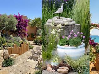 Φωτογραφία για Κήπος σε παραθαλάσσιο σπίτι: σχεδιασμός, είδη φυτών, φροντίδα