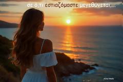 όταν με ρώτησαν είπα -  Σε ό,τι εστιαζόμαστε μεγεθύνεται....