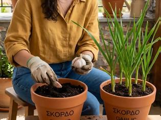 Φωτογραφία για Πως φυτεύω σκόρδα και άλλα πολυετή λαχανικά στις γλάστρες μου και τα έχω για πολύ-πολύ καιρό!
