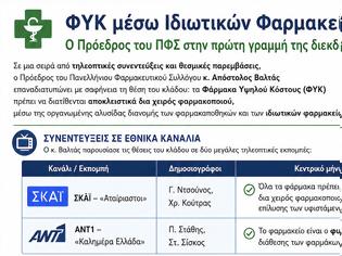 Φωτογραφία για ΦΥΚ μέσω Ιδιωτικών Φαρμακείων: Ο Πρόεδρος του ΠΦΣ στην πρώτη γραμμή της διεκδίκησης