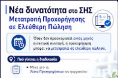 Νέα δυνατότητα στο ΣΗΣ: Μετατροπή Προχορήγησης σε Ελεύθερη Πώληση