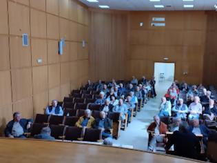 Φωτογραφία για Πραγματοποιήθηκε την Τρίτη 19-5-2026 στο Αγρίνιο, η Περιφερειακή σύσκεψη της Συντονιστικής Επιτροπής Αγώνα (Σ.Ε.Α) των συνταξιουχικων οργανώσεων στην αίθουσα τού ΕΚΑ