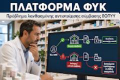 Πλατφόρμα ΦΥΚ: Προβλήματα σε φαρμακοποιούς με δύο ή περισσότερα φαρμακεία στο ίδιο ΑΦΜ