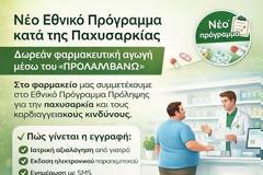 Μέσα στον Αύγουστο η πληρωμή των φαρμακοποιών  για τη συμμετοχή τους στο πρόγραμμα πρόληψης της παχυσαρκίας