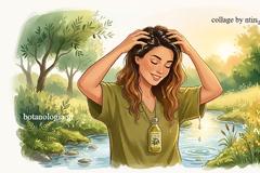 όταν με ρώτησαν - ντινα μπορούμε να χρησιμοποιήσουμε ελαιόλαδο στα μαλλιά μας είπα...