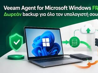 Φωτογραφία για Veeam Agent for Microsoft Windows FREE - ΔΩΡΕΑΝ backup ΓΙΑ ΦΟΡΗΤΟΥΣ ΚΑΙ PC
