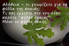Εσείς τρώτε τα φύλλα της συκιάς;