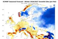 Τι δείχνει ο χάρτης του ECMWF για τον επερχόμενο χειμώνα στην Ελλάδα