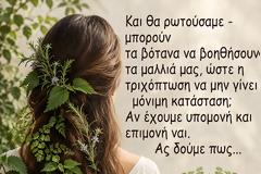 Τριχόπτωση και η πολύτιμη βοήθεια των βοτάνων