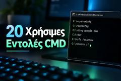 20 ΣΩΤΗΡΙΕΣ ΕΝΤΟΛΕΣ CMD στα Windows ΠΟΥ ΟΦΕΙΛΕΙΕΣ ΝΑ ΓΝΩΡΙΖΕΙΣ ΓΙΑ ΚΑΘΕ ΠΡΟΒΛΗΜΑ