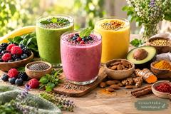 Ενεργειακά smoothies (ροφήματα) για επίπεδη και όμορφη κοιλιά.