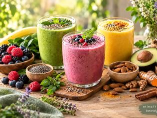 Φωτογραφία για Ενεργειακά smoothies (ροφήματα) για επίπεδη και όμορφη κοιλιά.