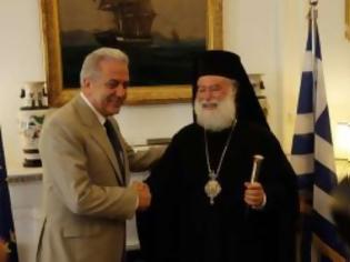 Φωτογραφία για Συνάντηση σε ζεστό κλίμα του Πατριάρχη Αλεξανδρείας με τον υπουργό Εξωτερικών