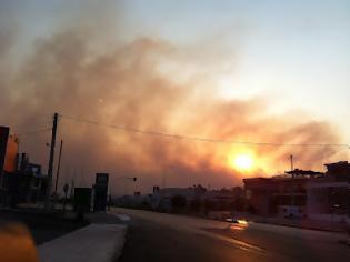 Φωτογραφία για Μεγάλη πυρκαγιά απειλεί σπίτια - Ξεκίνησε από τα Αργυρά - Τρομακτικό το σύννεφο του καπνού καλύπτει την Πάτρα