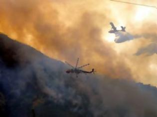 Φωτογραφία για Συνεχίζεται η μάχη με τις φλόγες στο Βιάννο