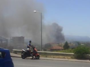 Φωτογραφία για Πυρκαγιά στον κόμβο του Κουβαρά