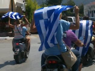 Φωτογραφία για Ηγουμενιτσιώτες βγήκαν στους δρόμους για το μετάλλιο της Αλ. Τσιάβου...