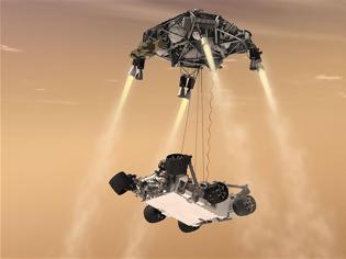 Φωτογραφία για Προσεδαφίστηκε στον πλανήτη Άρη το ρομποτικό όχημα της NASA!!!