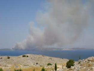 Φωτογραφία για Χίος: Μεγάλη πυρκαγιά σε εξέλιξη-Εγκλωβισμένοι στο μοναστήρι των Οινουσσών