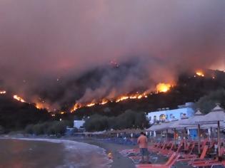 Φωτογραφία για Μάχη με τις φλόγες για δεύτερη μέρα στη Χίο