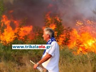 Φωτογραφία για Εικόνες καταστροφής από την πυρκαγιά της Καλαμπάκας [video]