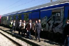 Με τρένο έφτασε ο Βορίδης στη Φθιώτιδα