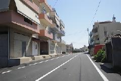 Διαγραμμίσεις στην οδό Μακεδονίας στο Γάζι