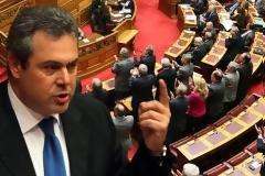 Πυρ ομαδόν από Ν.Δ. σε Καμμένο
