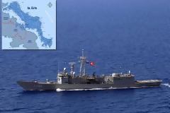 Τουρκική φρεγάτα βόλταρε στις ακτές της Αττικής