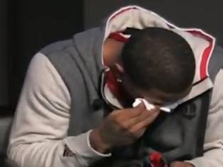 Φωτογραφία για Ο Derrick Rose ξέσπασε σε κλάματα μπροστά στις κάμερες! [Video]