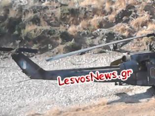 Φωτογραφία για Αναγκαστική προσγείωση μέσα σε κοίτη ποταμού στη Λέσβο έκανε στρατιωτικό ελικόπτερο!!! (Βίντεο -φωτογραφίες)