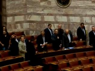 Φωτογραφία για Βίντεο απο το επεισόδιο στη Βουλή μεταξύ Χρυσής Αυγής,Πασοκ και ΝΔ.