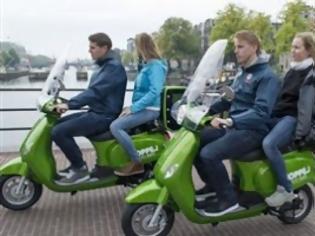 Φωτογραφία για Ηλεκτροκίνητα ταξί-scooter στο Άμστερνταμ