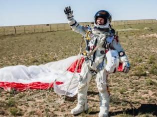 Φωτογραφία για Ο Skydiver Felix Baumgartner σπάει το φράγμα του ήχου σε ελεύθερη πτώση [video]