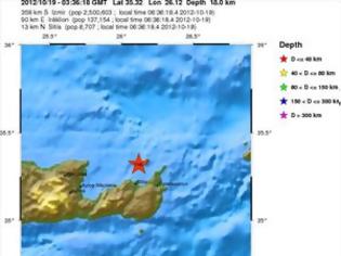 Φωτογραφία για Σεισμός βόρεια της Σητείας