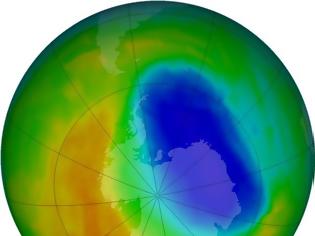 Φωτογραφία για Συρρικνώθηκε η τρύπα του όζοντος στην Ανταρκτική